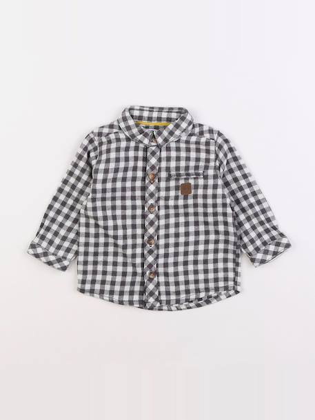 Chemise - 6 mois Gris 1 - vertbaudet enfant 