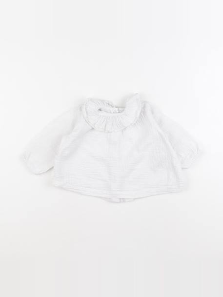 Blouse - 6 mois Blanc 1 - vertbaudet enfant 