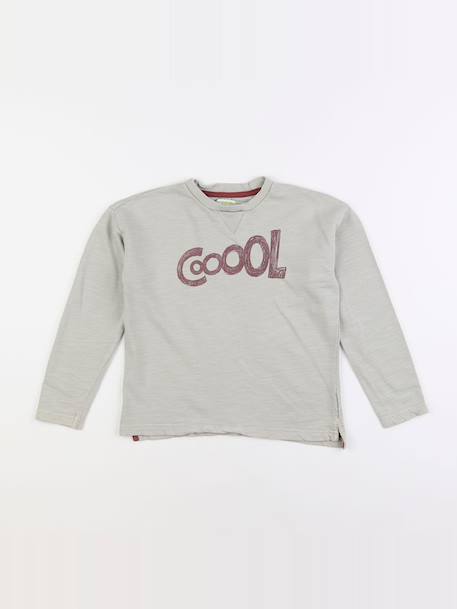 Sweat - 8 ans Beige, rouge 1 - vertbaudet enfant 