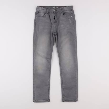 Jean - 10 ans Gris 1 - vertbaudet enfant 