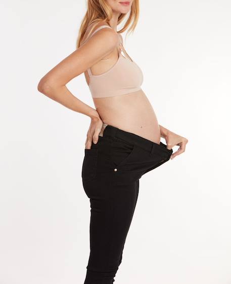 Jean de grossesse et post-partum slim sharon Brut+Noir 10 - vertbaudet enfant 