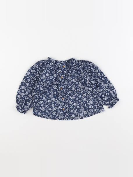 Blouse - 6 mois Blanc, bleu 1 - vertbaudet enfant 