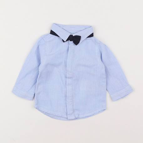 Chemise - 3 mois Blanc, bleu 1 - vertbaudet enfant 