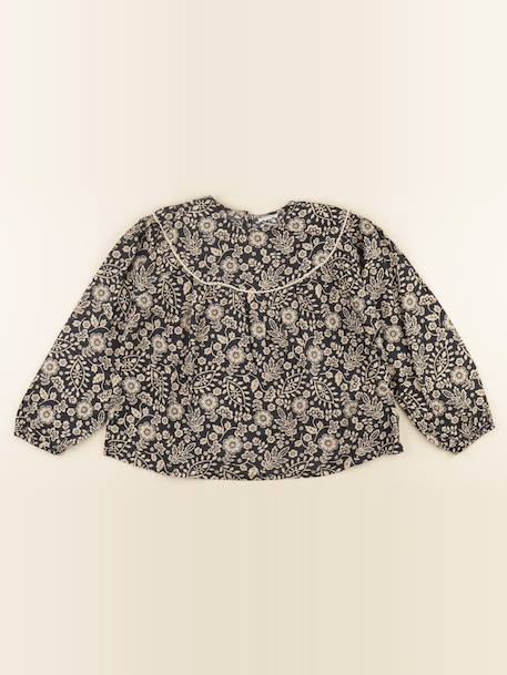 Blouse - 9 ans Beige, noir 1 - vertbaudet enfant 