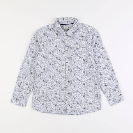 Chemise - 8 ans Blanc, bleu 1 - vertbaudet enfant 