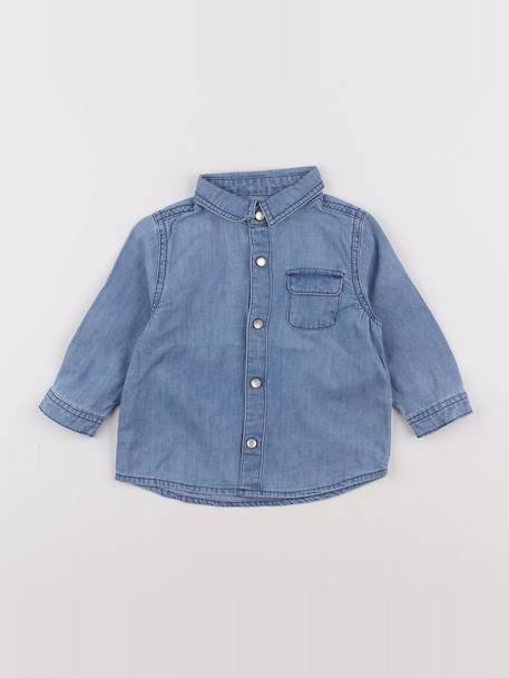Chemise - 9 mois Bleu 1 - vertbaudet enfant 
