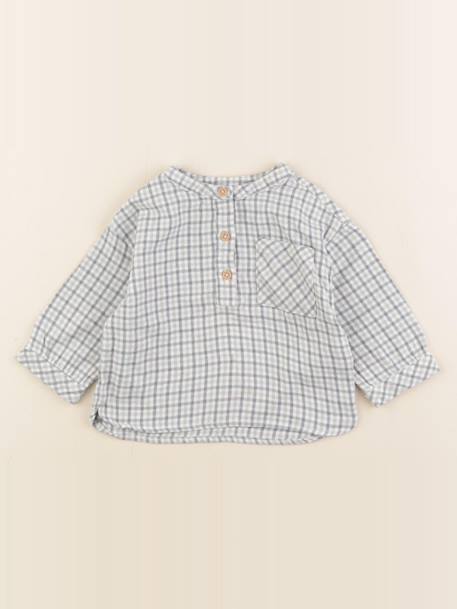 Chemise - 9 mois Bleu, vert 1 - vertbaudet enfant 