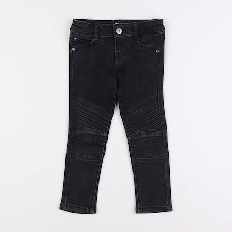 Jean coton - 3 ans Noir 1 - vertbaudet enfant 