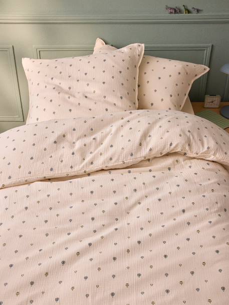 Housse de couette gaze de coton 'milan' Bleu vert 1 - vertbaudet enfant 