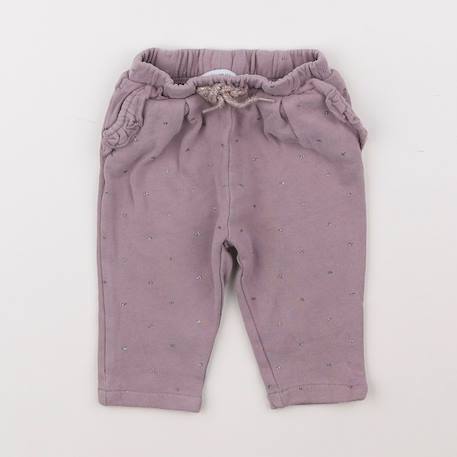Pantalon - 6 mois Violet 1 - vertbaudet enfant 