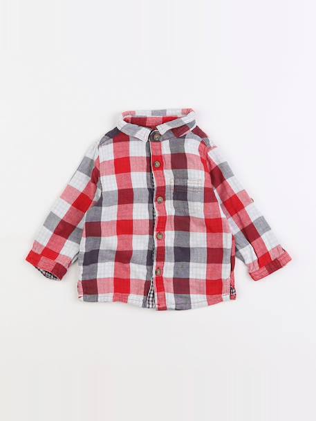 Chemise - 6 mois Rouge 1 - vertbaudet enfant 