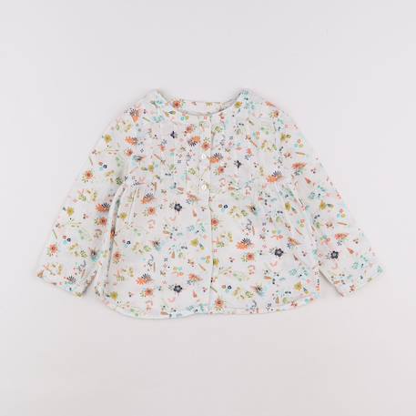 Blouse - 18 mois Blanc, orange 1 - vertbaudet enfant 