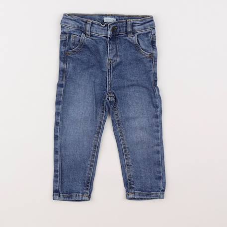 Jean coton - 9 mois Bleu 1 - vertbaudet enfant 