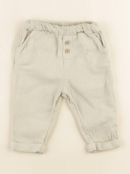 Pantalon - 9 mois Vert 1 - vertbaudet enfant 
