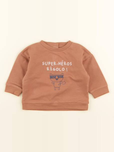 Sweat - 6 mois Marron 1 - vertbaudet enfant 