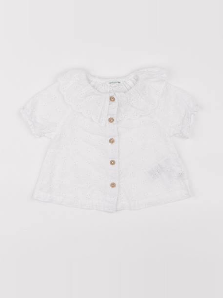 Blouse - 12 mois Blanc 1 - vertbaudet enfant 
