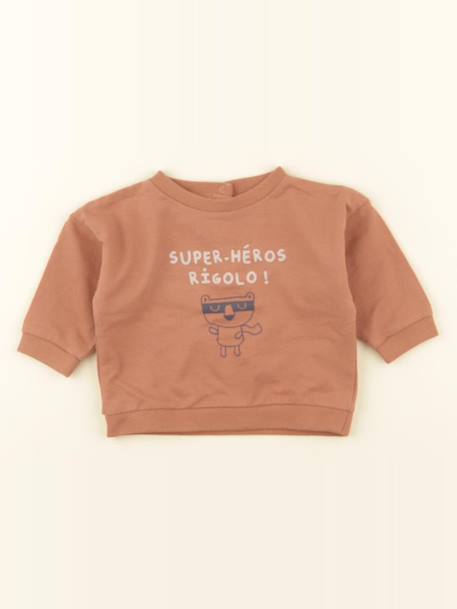 Sweat - 6 mois Marron 1 - vertbaudet enfant 