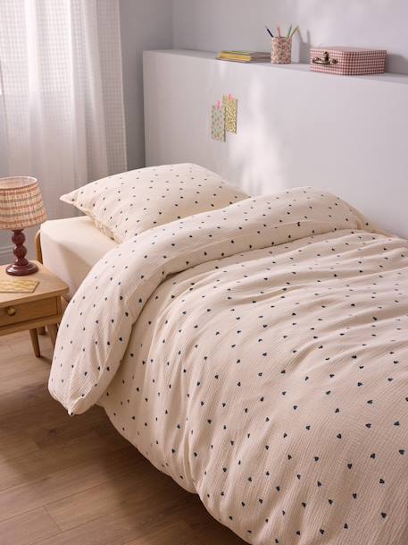 Housse de couette gaze de coton 'maude' Marine 1 - vertbaudet enfant 