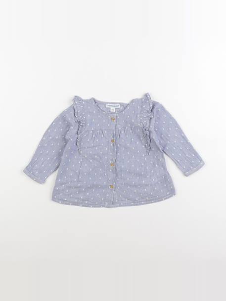 Blouse - 12 mois Bleu 1 - vertbaudet enfant 