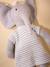 Peluche éléphant en tricot avec robe en point mousse Gris 2 - vertbaudet enfant 