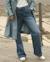 Jean de grossesse wide leg kelly mid Light blue+Mid blue 11 - vertbaudet enfant 