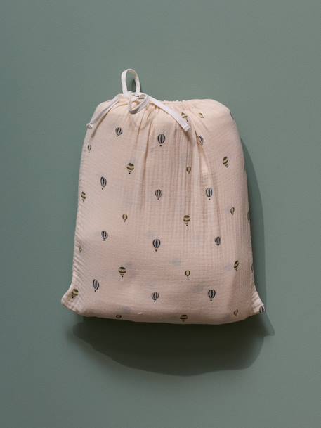 Housse de couette gaze de coton 'milan' Bleu vert 5 - vertbaudet enfant 
