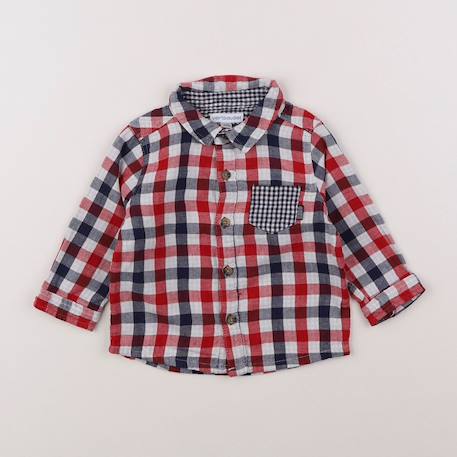 Chemise - 12 mois Rouge 1 - vertbaudet enfant 