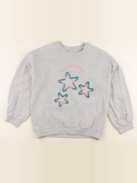 Sweat - 14 ans Gris 1 - vertbaudet enfant 