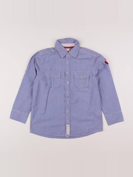 Chemise imprimé au dos - 6 ans Bleu 1 - vertbaudet enfant 