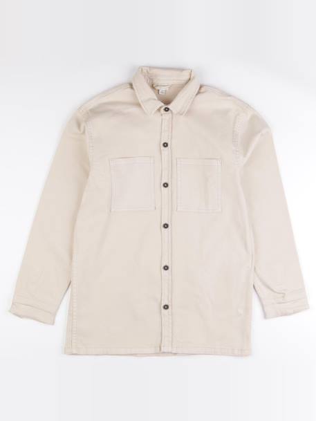 Sur chemise imprimé au dos - 14 ans Beige 1 - vertbaudet enfant 