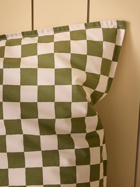 Housse de couette percale de coton 'marius' Bleu+Vert 5 - vertbaudet enfant 