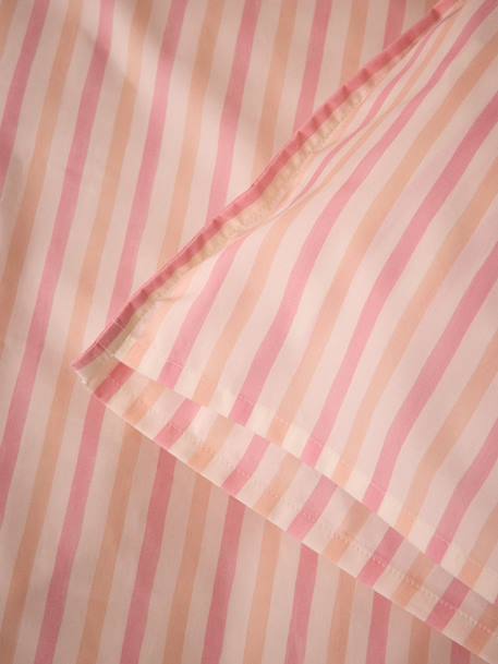 Taie d'oreiller percale de coton 'marcelle' Bleu vert+Rose 11 - vertbaudet enfant 