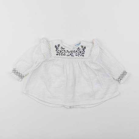 Blouse - 6 mois Blanc 1 - vertbaudet enfant 