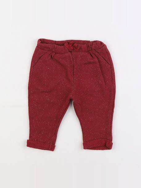 Pantalon - 6 mois Rouge 1 - vertbaudet enfant 