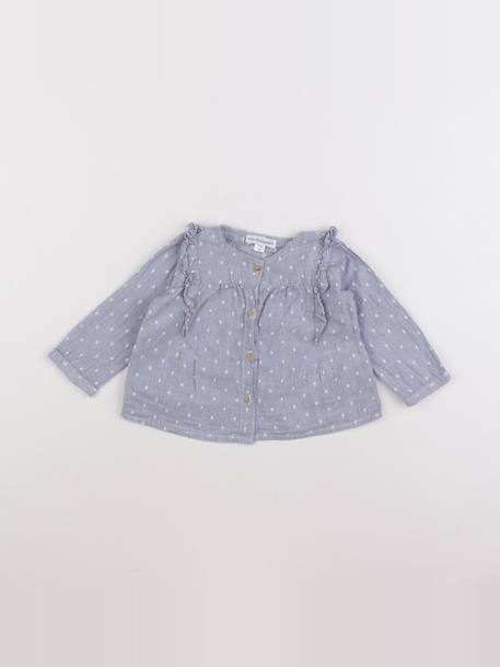 Blouse - 9 mois Bleu 1 - vertbaudet enfant 