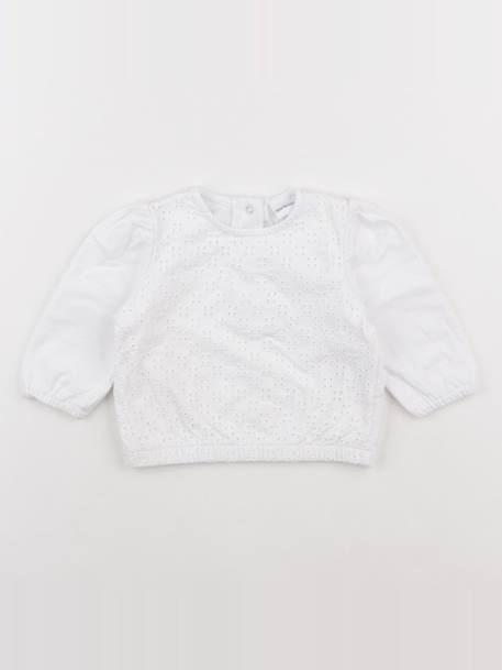 Sweat - 9 mois Blanc 1 - vertbaudet enfant 