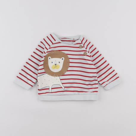 Sweat - 3 mois Blanc, rouge 1 - vertbaudet enfant 
