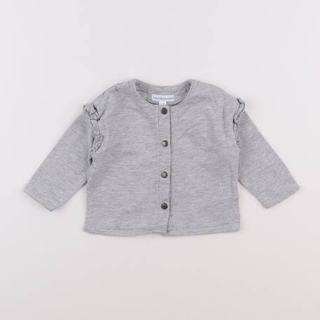 Sweat - 6 mois Gris 1 - vertbaudet enfant 