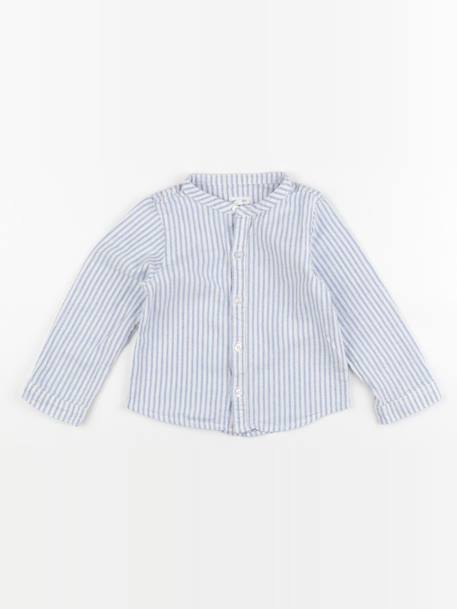Chemise - 36 mois Blanc, bleu 1 - vertbaudet enfant 