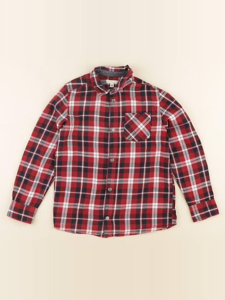 Chemise imprimé au dos - 10 ans Bleu, rouge 1 - vertbaudet enfant 