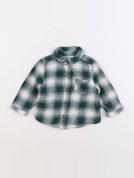 Chemise - 9 mois Vert 1 - vertbaudet enfant 