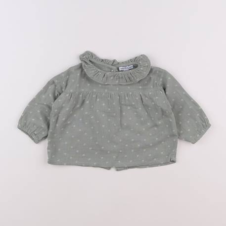Blouse - 6 mois Vert 1 - vertbaudet enfant 