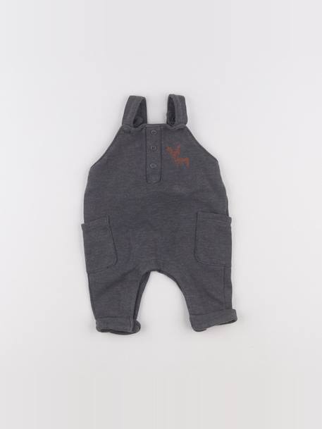 Salopette - 3 mois Gris 1 - vertbaudet enfant 