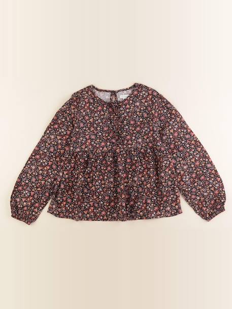 Blouse - 8 ans Marron, noir 1 - vertbaudet enfant 