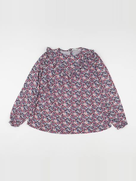 Blouse - 12 ans Bleu, rose 1 - vertbaudet enfant 