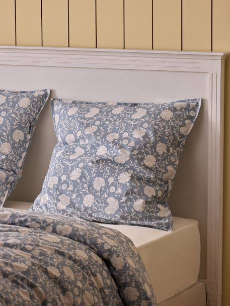 Taie d'oreiller percale de coton 'millie' Bleu ombre 5 - vertbaudet enfant 