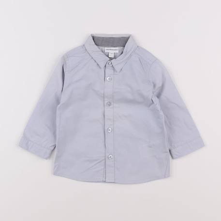 Chemise - 9 mois Gris 1 - vertbaudet enfant 