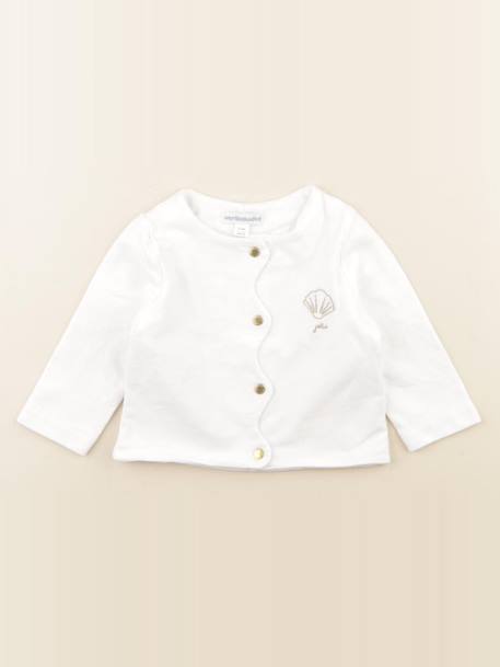 Sweat - 6 mois Blanc, or 1 - vertbaudet enfant 