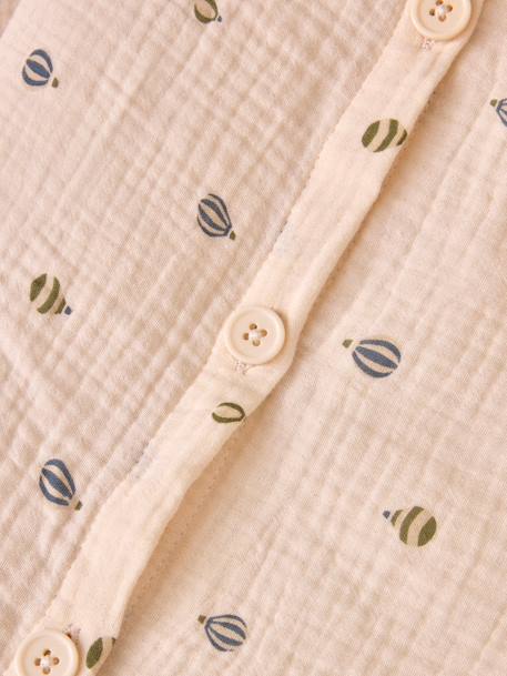 Housse de couette gaze de coton 'milan' Bleu vert 4 - vertbaudet enfant 