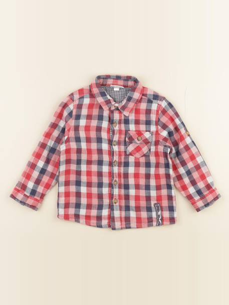 Chemise - 24 mois Bleu, rouge 1 - vertbaudet enfant 